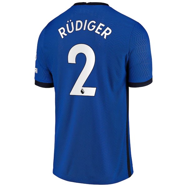 Camiseta Chelsea NO.2 Rudiger Primera equipo 2020-2021 Azul